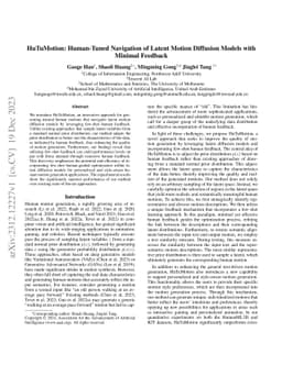 HuTuMotion: Human-Tuned Navigation of Latent Motion Diffusion Models
  with Minimal Feedback