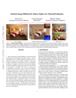 Intrinsic Image Diffusion for Indoor Single-view Material Estimation