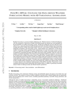 FengWu-4DVar: Coupling the Data-driven Weather Forecasting Model with 4D
  Variational Assimilation