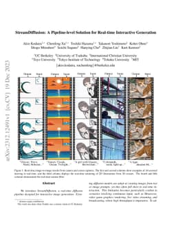 StreamDiffusion: A Pipeline-level Solution for Real-time Interactive
  Generation