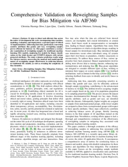 Comprehensive Validation on Reweighting Samples for Bias Mitigation via
  AIF360