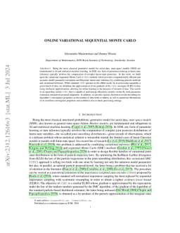 Online Variational Sequential Monte Carlo