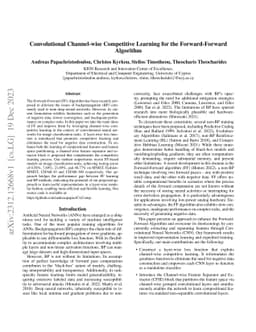 Convolutional Channel-wise Competitive Learning for the Forward-Forward
  Algorithm