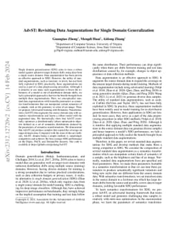 AdvST: Revisiting Data Augmentations for Single Domain Generalization