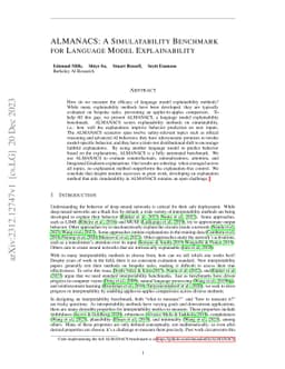 ALMANACS: A Simulatability Benchmark for Language Model Explainability