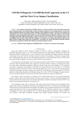 COVID-19 Diagnosis: ULGFBP-ResNet51 approach on the CT and the Chest
  X-ray Images Classification