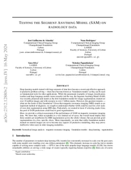 Testing the Segment Anything Model on radiology data