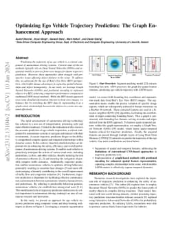 Optimizing Ego Vehicle Trajectory Prediction: The Graph Enhancement
  Approach