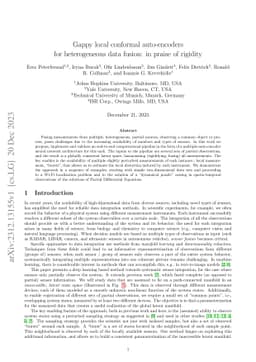 Gappy local conformal auto-encoders for heterogeneous data fusion: in
  praise of rigidity