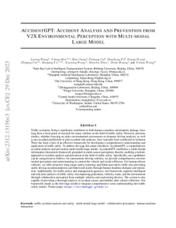 AccidentGPT: Accident Analysis and Prevention from V2X Environmental
  Perception with Multi-modal Large Model