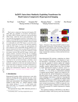 In2SET: Intra-Inter Similarity Exploiting Transformer for Dual-Camera
  Compressive Hyperspectral Imaging
