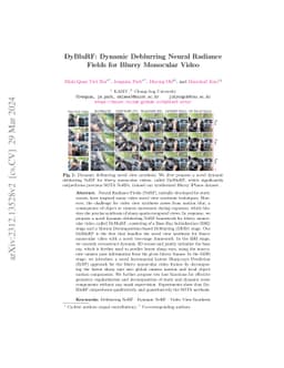 DyBluRF: Dynamic Deblurring Neural Radiance Fields for Blurry Monocular
  Video