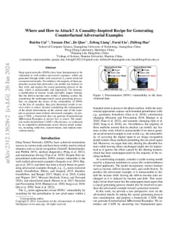 Where and How to Attack? A Causality-Inspired Recipe for Generating
  Counterfactual Adversarial Examples