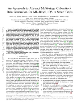 An Approach to Abstract Multi-stage Cyberattack Data Generation for
  ML-Based IDS in Smart Grids