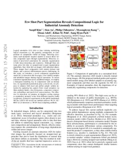 Few Shot Part Segmentation Reveals Compositional Logic for Industrial
  Anomaly Detection