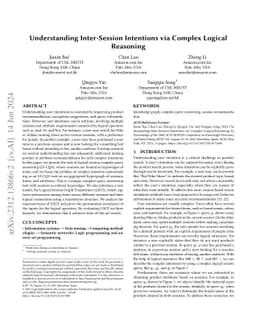 Understanding Inter-Session Intentions via Complex Logical Reasoning