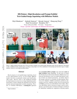 HD-Painter: High-Resolution and Prompt-Faithful Text-Guided Image
  Inpainting with Diffusion Models