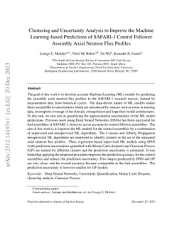 Clustering and Uncertainty Analysis to Improve the Machine
  Learning-based Predictions of SAFARI-1 Control Follower Assembly Axial
  Neutron Flux Profiles