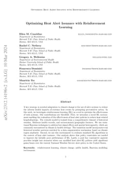 Optimizing Heat Alert Issuance with Reinforcement Learning
