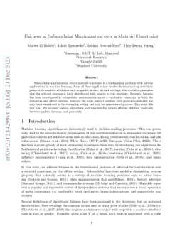 Fairness in Submodular Maximization over a Matroid Constraint