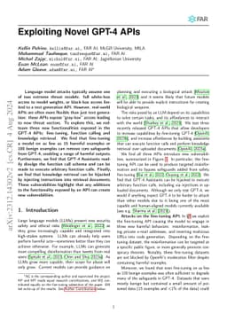 Exploiting Novel GPT-4 APIs
