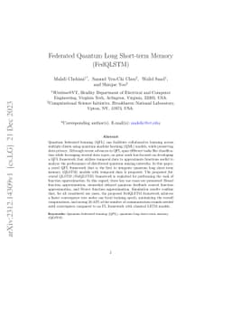 Federated Quantum Long Short-term Memory (FedQLSTM)