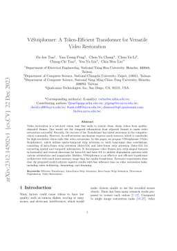 ViStripformer: A Token-Efficient Transformer for Versatile Video
  Restoration
