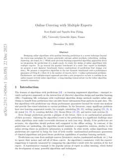 Online Covering with Multiple Experts