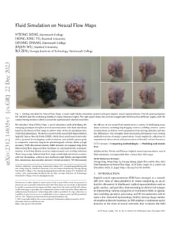 Fluid Simulation on Neural Flow Maps
