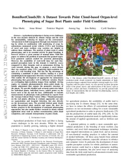 BonnBeetClouds3D: A Dataset Towards Point Cloud-based Organ-level
  Phenotyping of Sugar Beet Plants under Field Conditions