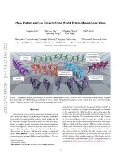 Plan, Posture and Go: Towards Open-World Text-to-Motion Generation