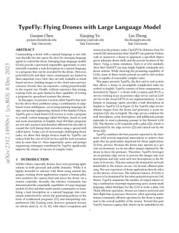 TypeFly: Flying Drones with Large Language Model