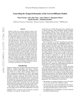 Unraveling the Temporal Dynamics of the Unet in Diffusion Models