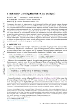 CodeScholar: Growing Idiomatic Code Examples