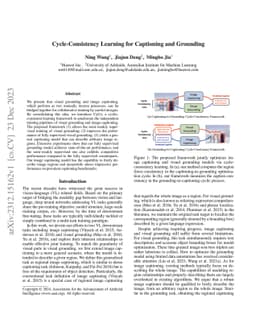 Cycle-Consistency Learning for Captioning and Grounding