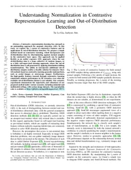 Understanding normalization in contrastive representation learning and
  out-of-distribution detection