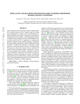 Pixel-Level Change Detection Pseudo-Label Learning for Remote Sensing
  Change Captioning