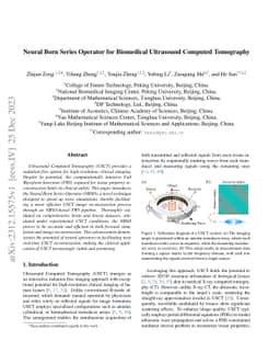 Neural Born Series Operator for Biomedical Ultrasound Computed
  Tomography