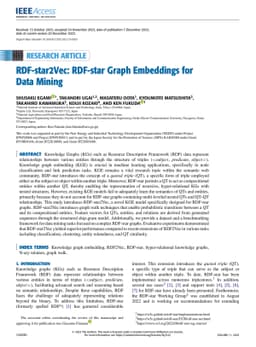 RDF-star2Vec: RDF-star Graph Embeddings for Data Mining