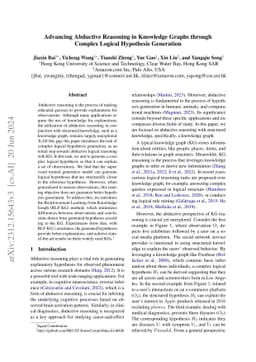 Advancing Abductive Reasoning in Knowledge Graphs through Complex
  Logical Hypothesis Generation
