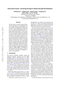 Instruction Fusion: Advancing Prompt Evolution through Hybridization