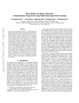 Three Heads Are Better Than One: Complementary Experts for Long-Tailed
  Semi-supervised Learning