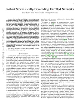 Robust Stochastically-Descending Unrolled Networks
