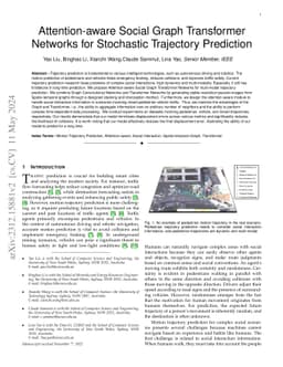 Attention-aware Social Graph Transformer Networks for Stochastic
  Trajectory Prediction