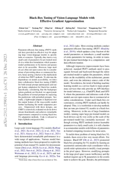 Black-Box Tuning of Vision-Language Models with Effective Gradient
  Approximation
