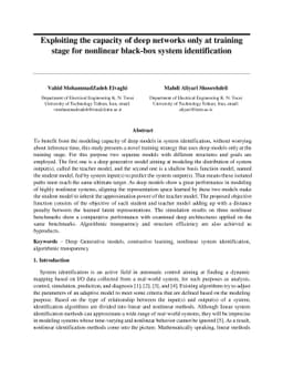 Exploiting the capacity of deep networks only at training stage for
  nonlinear black-box system identification