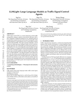 LLMLight: Large Language Models as Traffic Signal Control Agents