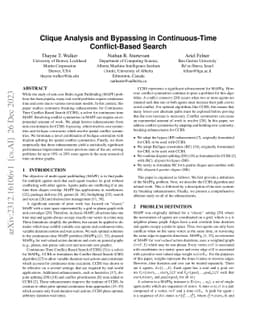 Clique Analysis and Bypassing in Continuous-Time Conflict-Based Search