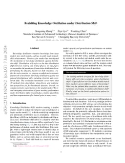 Revisiting Knowledge Distillation under Distribution Shift