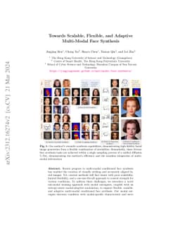 Towards Flexible, Scalable, and Adaptive Multi-Modal Conditioned Face
  Synthesis